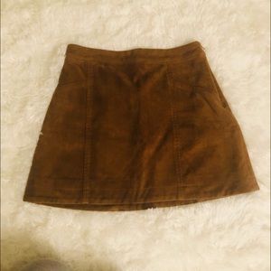 A&F Suede Mini Skirt